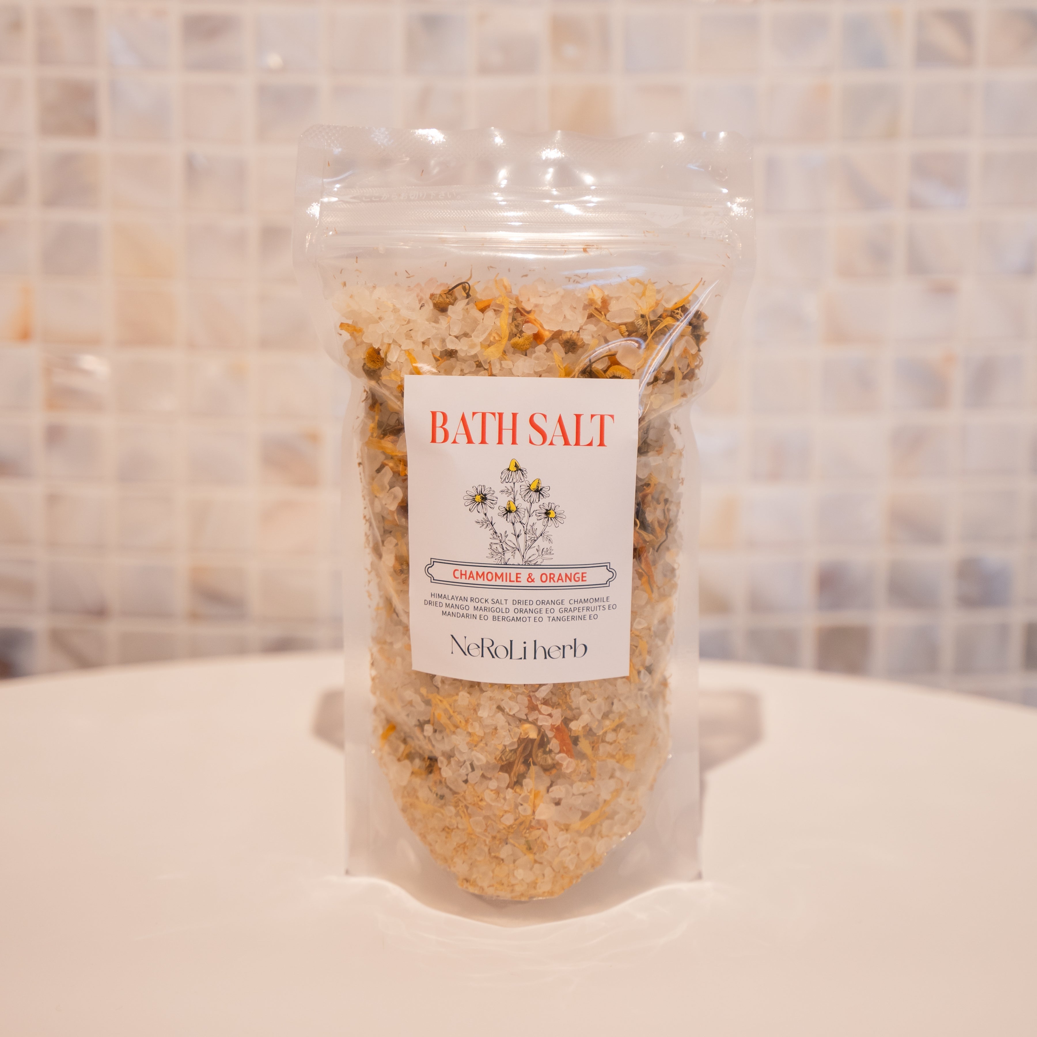Chamomile&Orange BATH SALT | NeRoLi herb